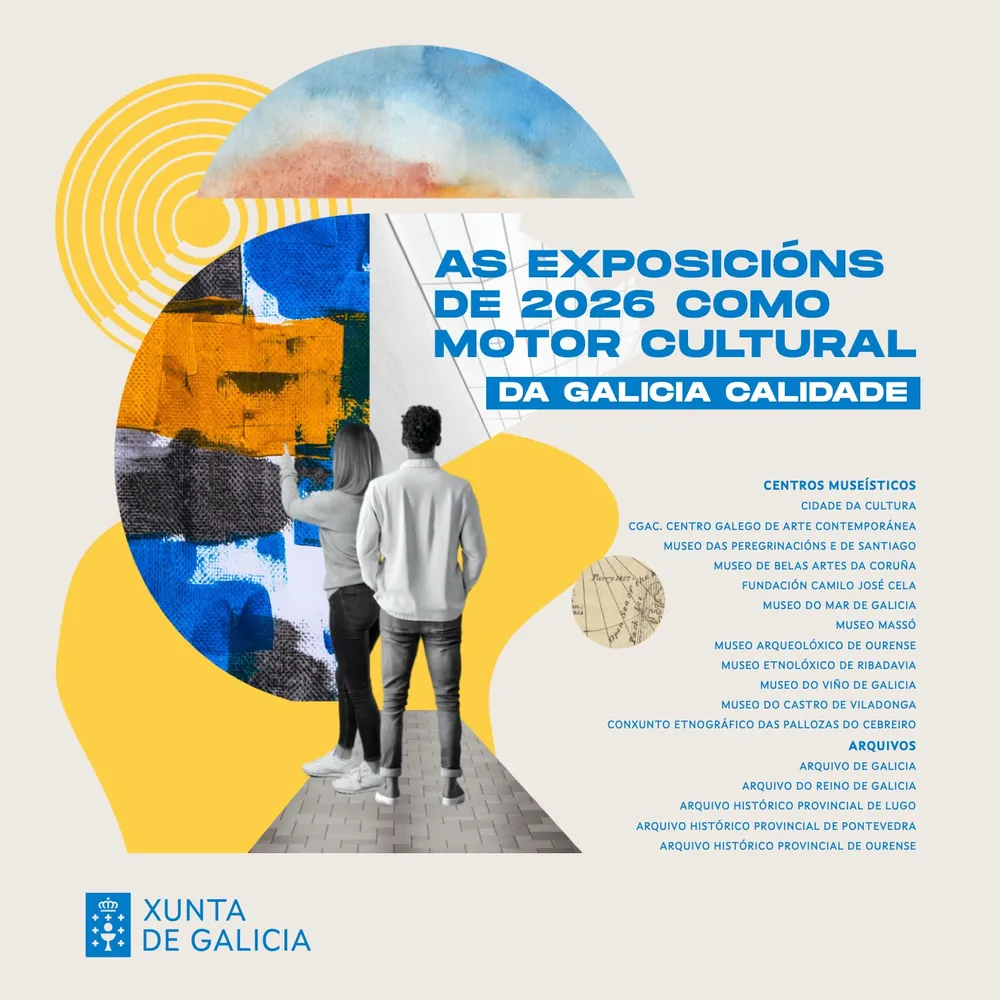 Portada de la publicación As exposicións de 2026 como motor cultural da Galicia Calidade