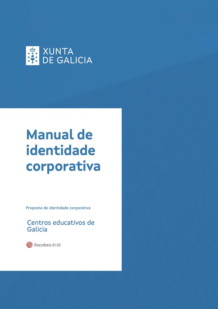 Manual de identidade corporativa, páxina 1: Portada