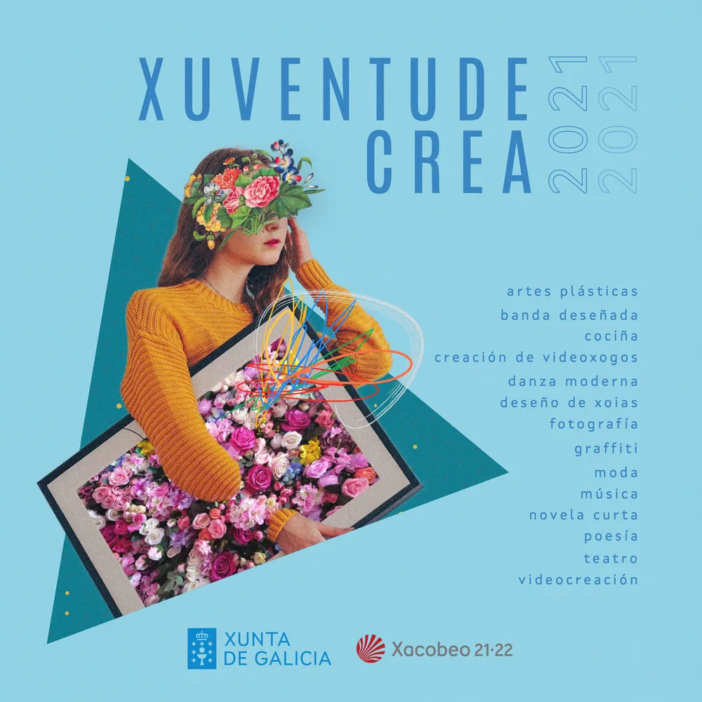 Cartel de Xuventude Crea 2021